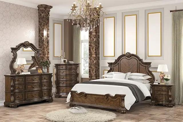 Leovanni - 4 Pc Queen Bedroom Set by Unique Piece Furniture