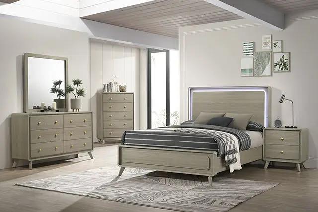 Rainier - 5 Pc Queen Bedroom Set (Panel HB) by Unique Piece Furniture