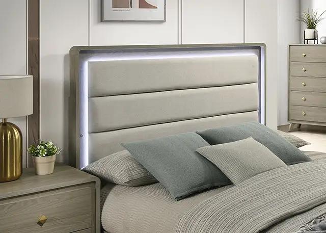Rainier - 5 Pc Queen Bedroom Set (Upholstered HB) by Unique Piece Furniture