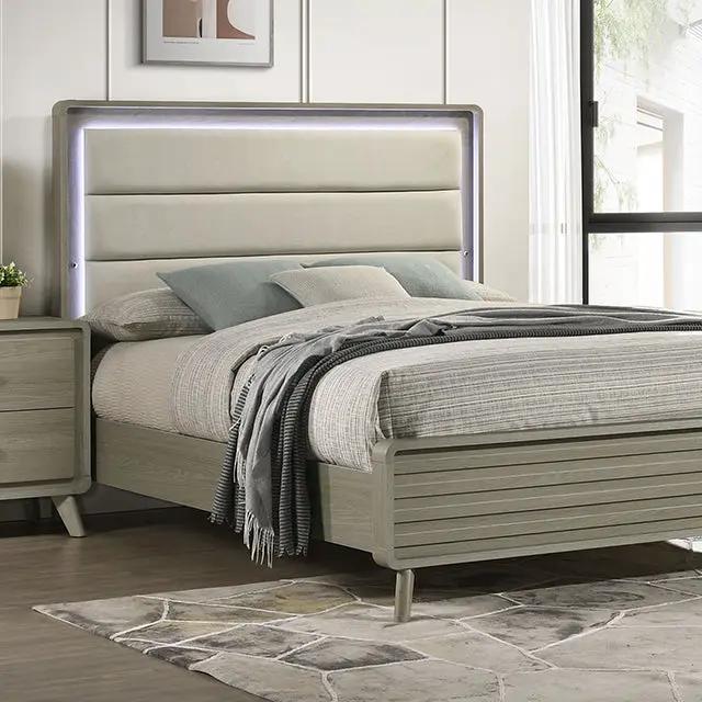 Rainier - 5 Pc Queen Bedroom Set (Upholstered HB) by Unique Piece Furniture