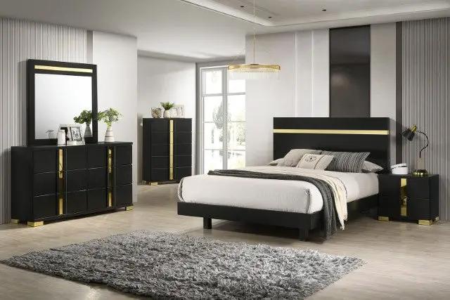 Lillestrom - 5 Pc Queen Bedroom Set by Unique Piece Furniture