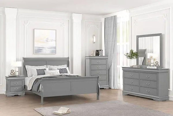 Louis Philippe - 4 Pc Queen Bedroom Set