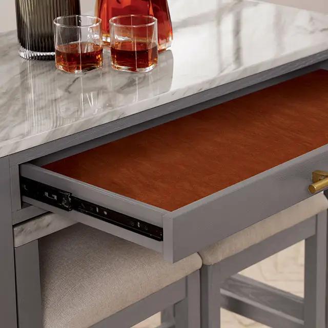Whitehall - 3 Pc Counter Ht Table Set by Unique Piece Furniture