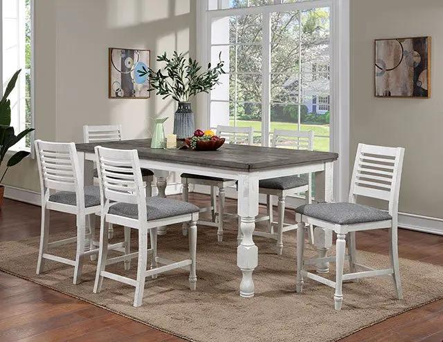 Calabria - 7 Pc Counter Ht Table Set by Unique Piece Furniture