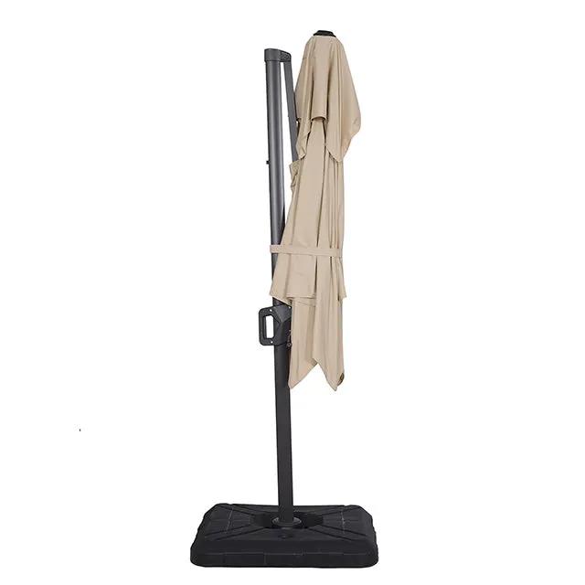 Fida - 8 Ft Square Umbrella w/ Double Top + 37" Large Base by Unique Piece Furniture