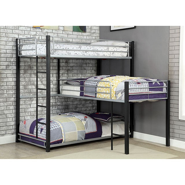 Aubrey - Twin Triple Decker Bed by Unique Piece Furniture