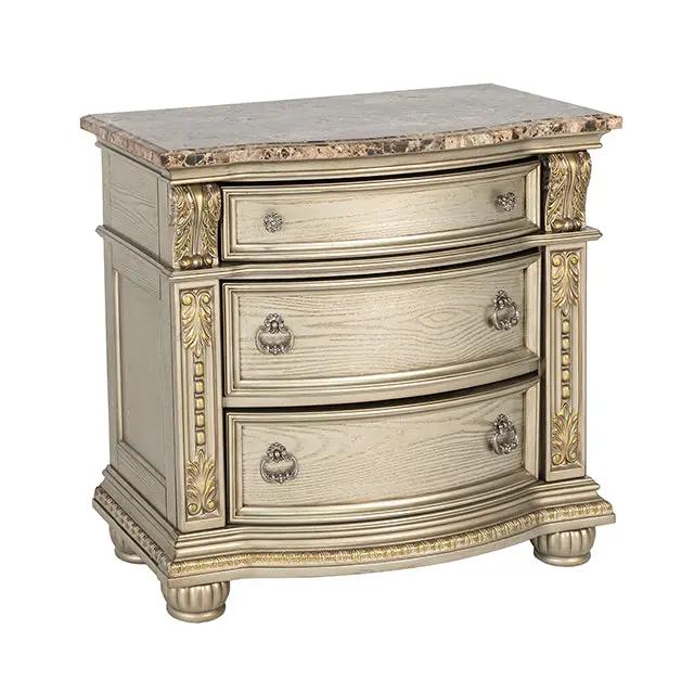 Fromberg - Nightstand w/ Marble Top by Unique Piece Furniture