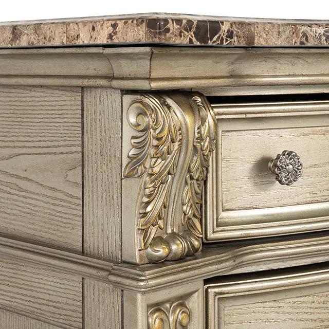 Fromberg - Nightstand w/ Marble Top by Unique Piece Furniture