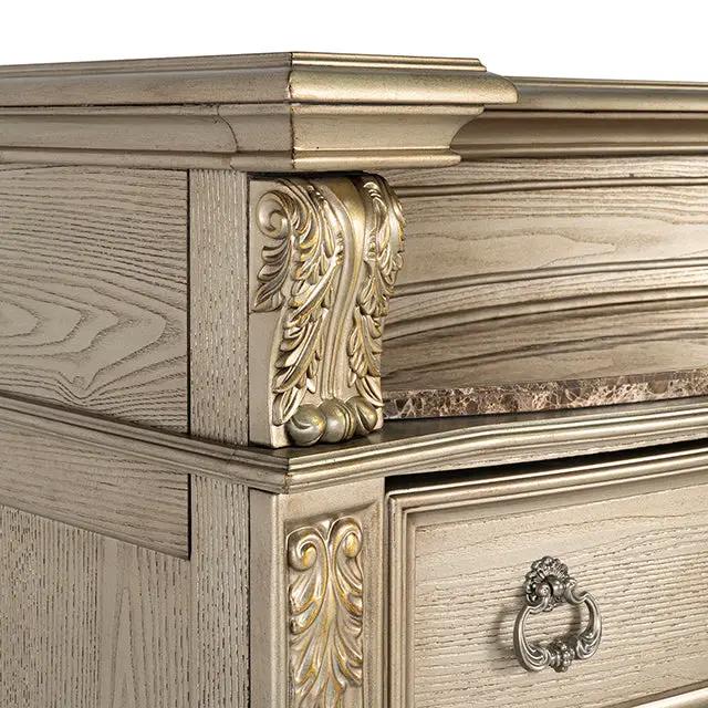 Fromberg - Chest w/Marble Insert by Unique Piece Furniture