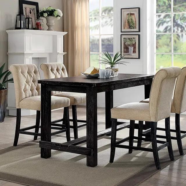 Sania - 5 Pc Counter Ht Table Set by Unique Piece Furniture