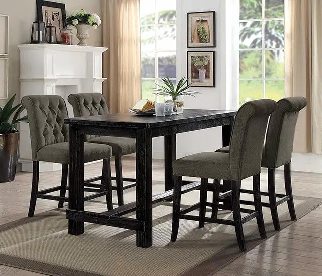 Sania - 5 Pc Counter Ht Table Set by Unique Piece Furniture
