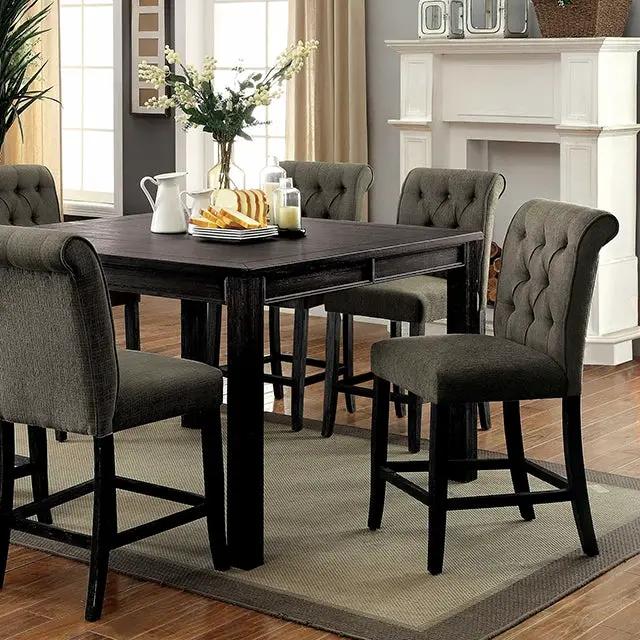 Sania - 7 Pc Counter Ht Table Set by Unique Piece Furniture
