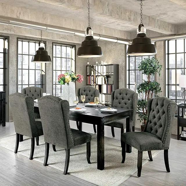 Sania - 7 Pc Dining Table Set by Unique Piece Furniture