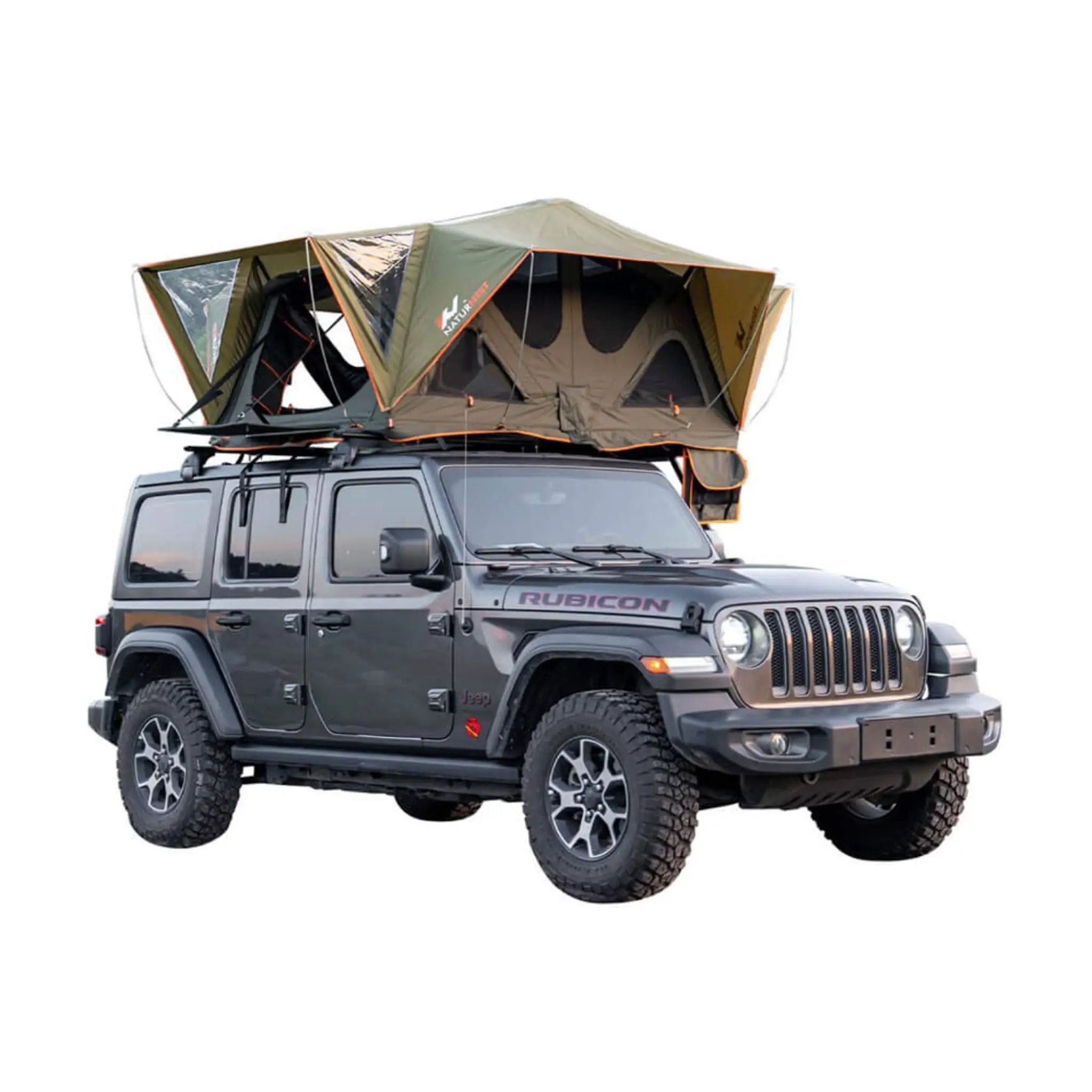 Naturnest Andromeda Green Soft-Shell Rooftop Tent With Large Panoramic Skylight & YKK Doors (SAK50612) by SAKSBY WHOLESALE