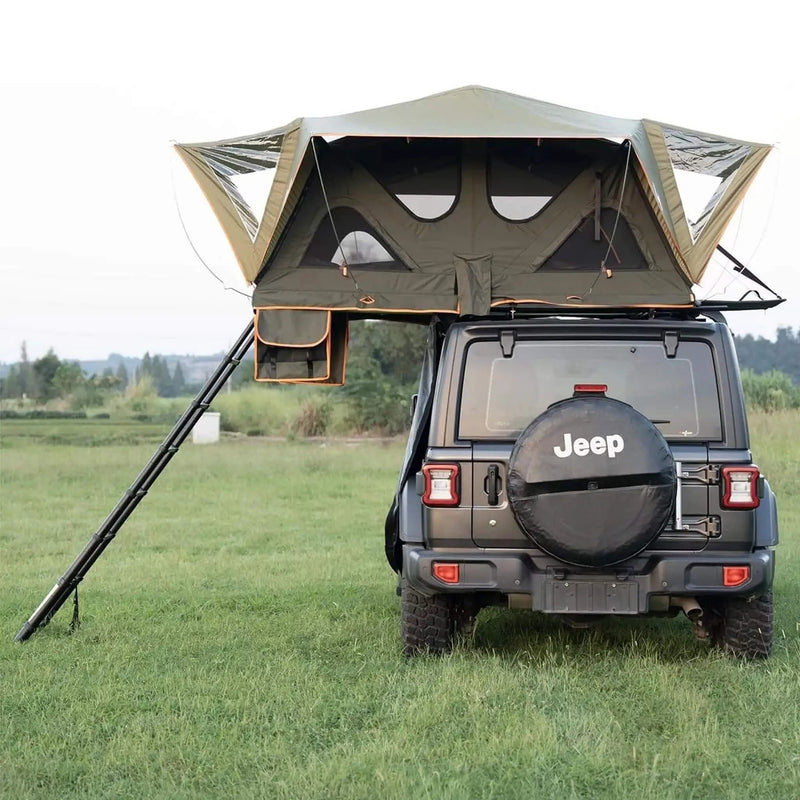 Naturnest Andromeda Green Soft-Shell Rooftop Tent With Large Panoramic Skylight & YKK Doors (SAK50612) by SAKSBY WHOLESALE