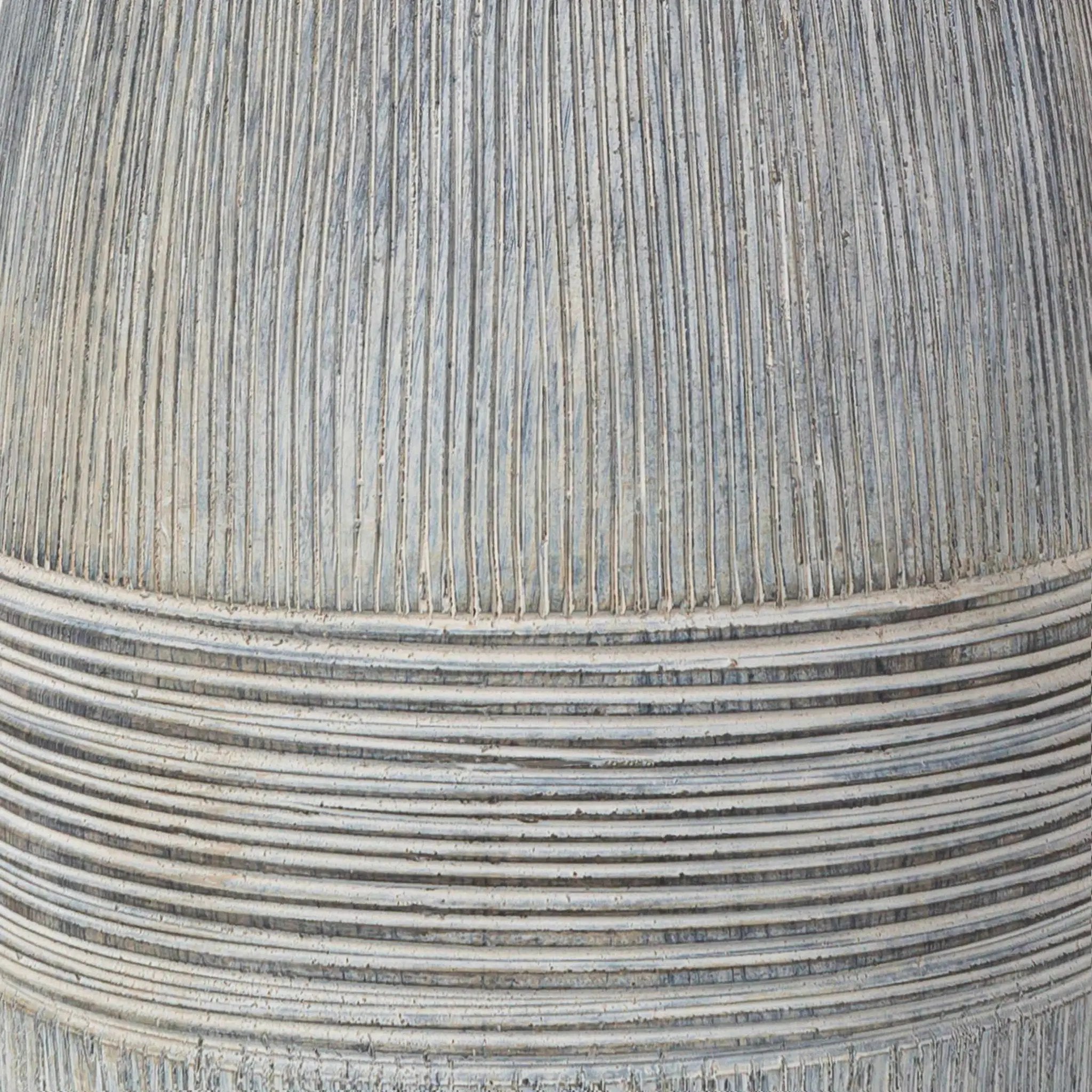 Mabayo Ribbed White Ceramic Table Lamp by Boutique Rugs