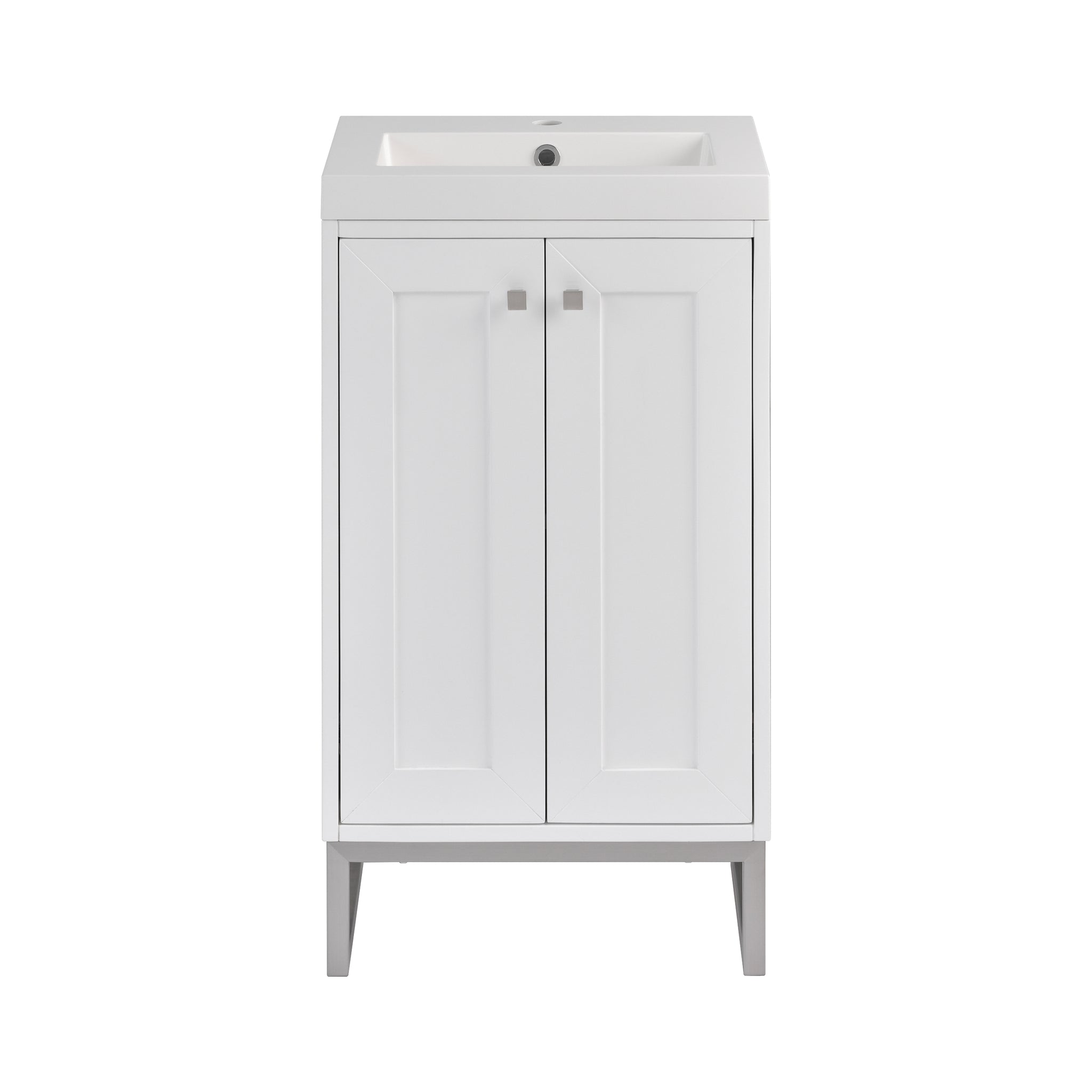James Martin Chianti 20" Single Bathroom Vanity, Glossy White by James Martin