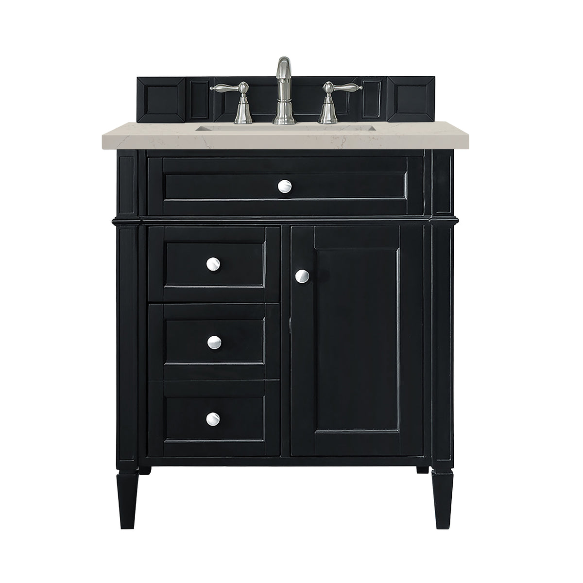 James Martin Brittany 30" Single Bathroom Vanity, Black Onyx, view 37