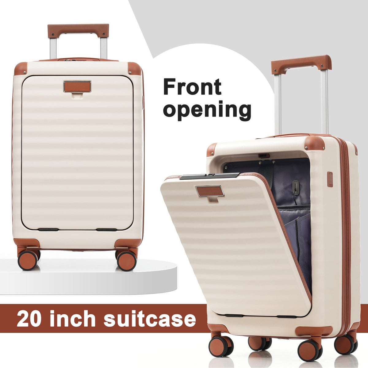 Deluxe 5-Piece Hard-Side Luggage Set with USB and TSA Locks - Multiple Colors, photo 28 of 30