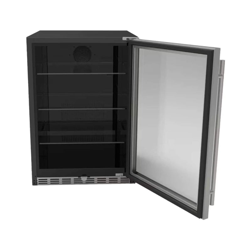 Summerset 24-Inch Outdoor Rated Refrigerator With Glass Door [RFR-24G] (SAK16934) by SAKSBY WHOLESALE