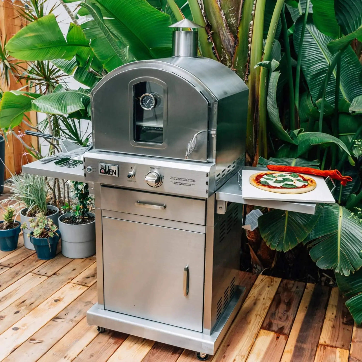 Summerset 60-Inch Outdoor Freestanding Gas Pizza Oven [SS-OVFS-LP/NG] (SAK17543) by SAKSBY WHOLESALE