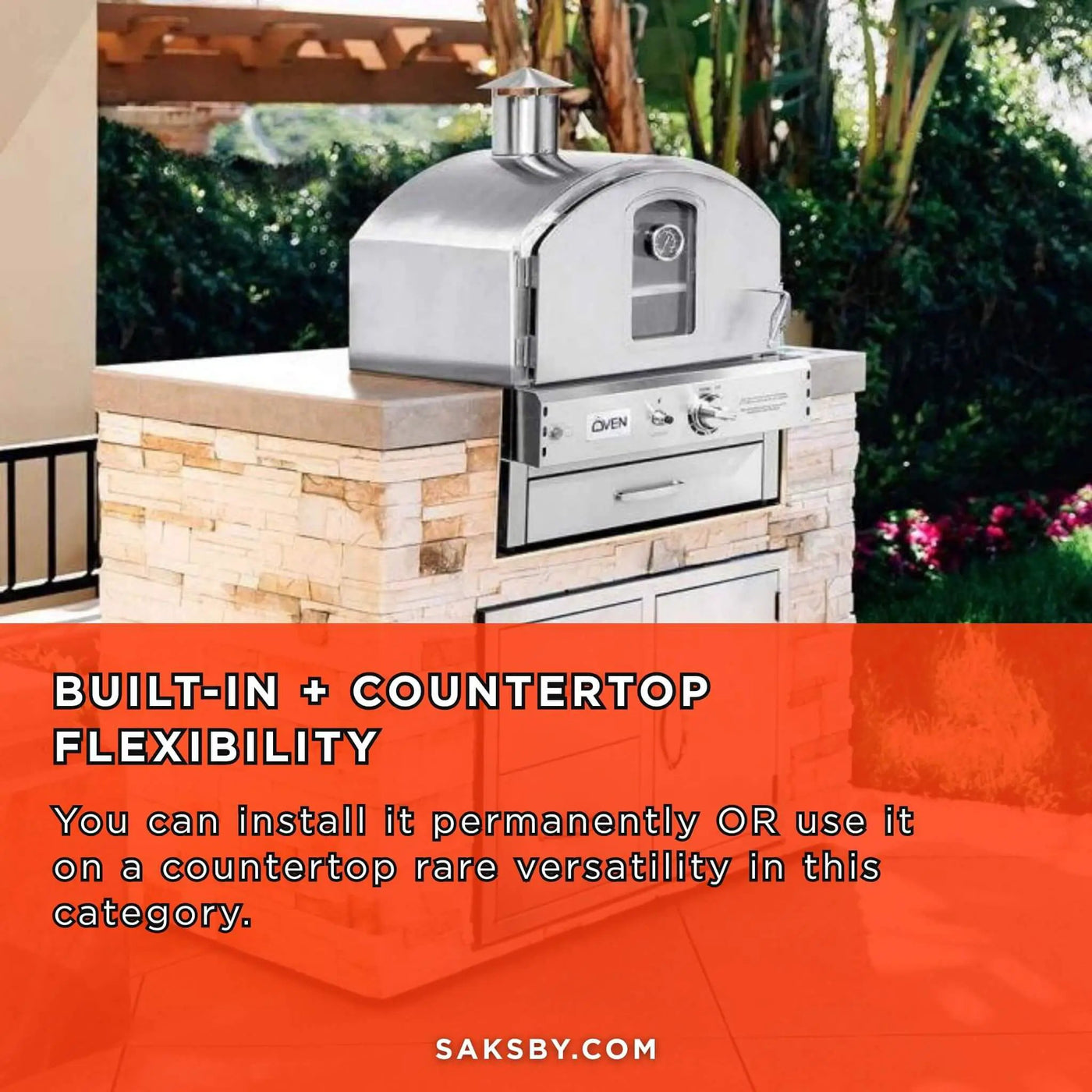 Summerset Outdoor Built-In Countertop Gas Pizza Oven [SS-OVBI] (SAK73182) by SAKSBY WHOLESALE