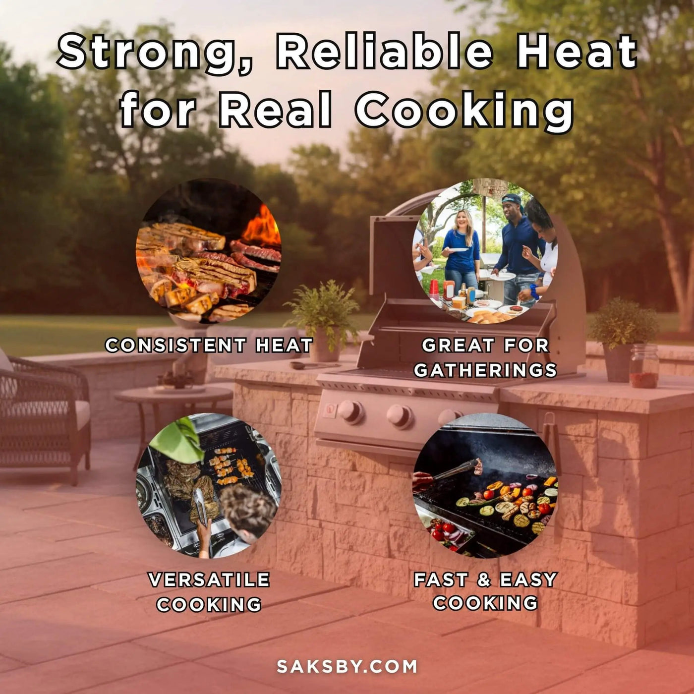 Summerset Sizzler Built-In Propane Gas Grill [SIZ25/32/40] (SAK71502) by SAKSBY WHOLESALE