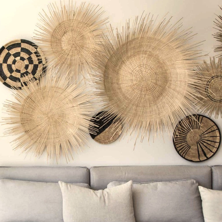 Natural Sunburst Plate Wall Hanging - 30", photo 4 of 5