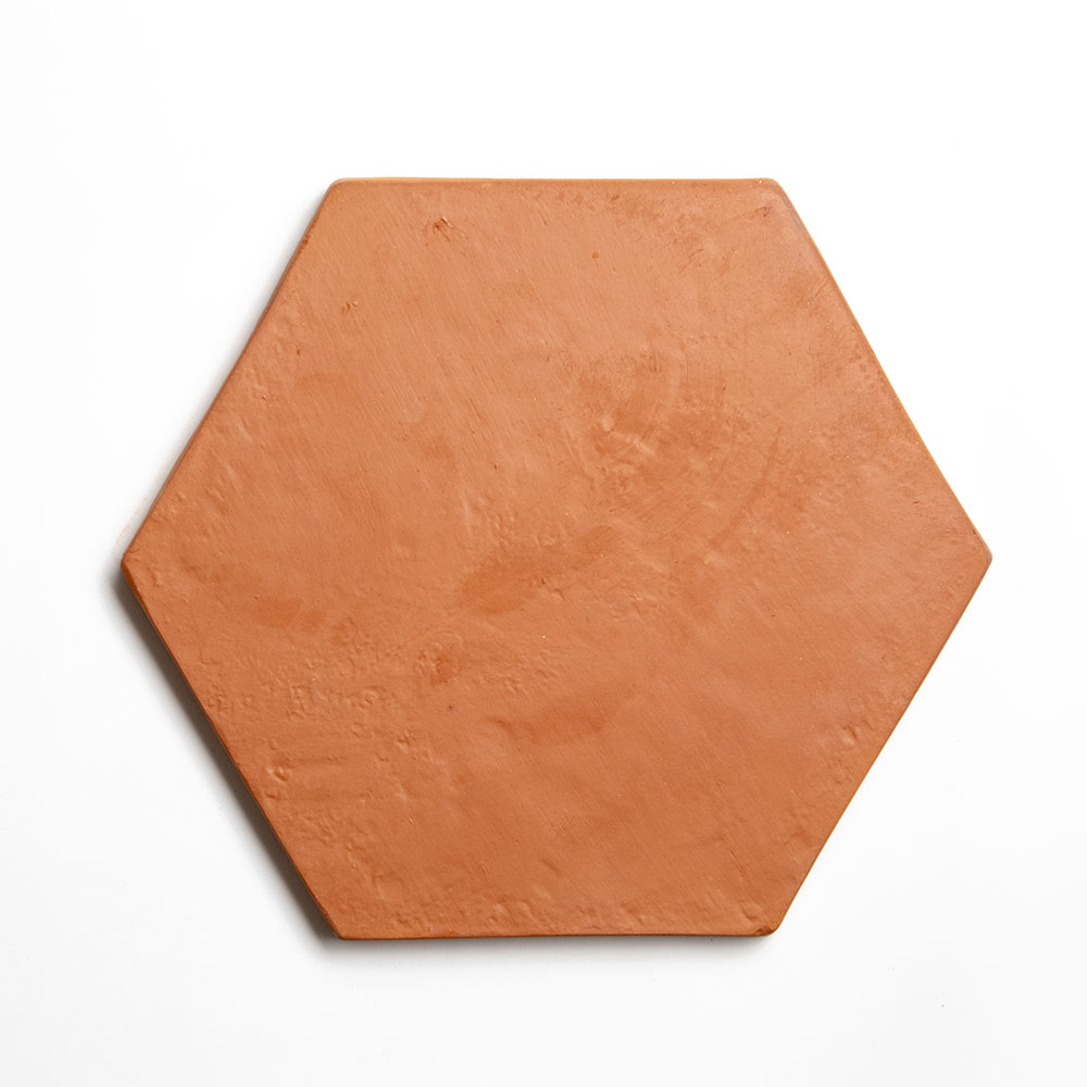 Sunrise Natural Hand Pressed Hexagon 8 Terracotta Tiles 8x8 Terracotta Natural 8x8 Tiles