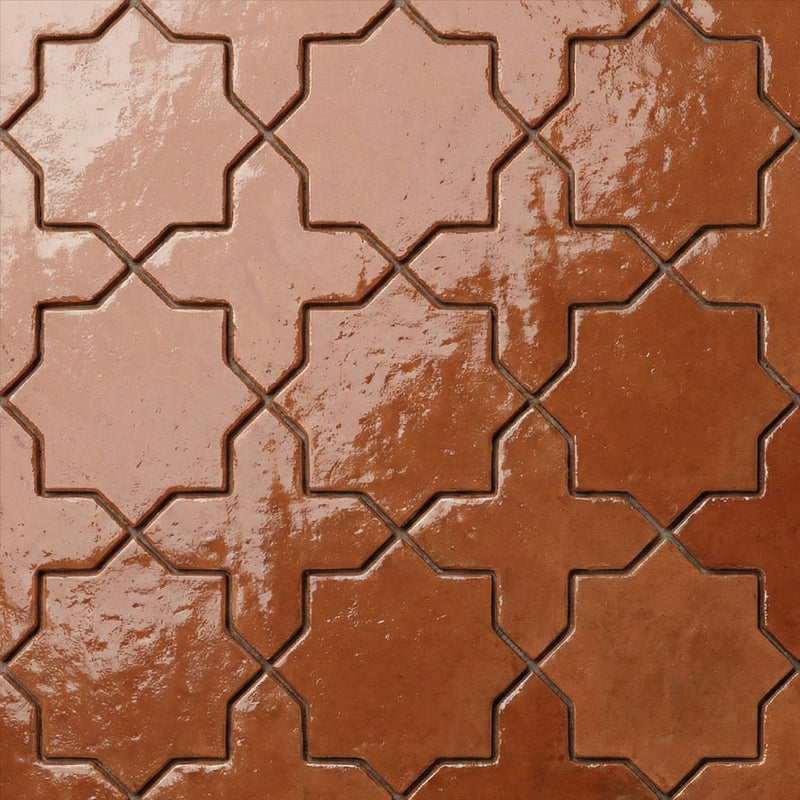 Sunrise Natural Star Terracotta Tiles 8x8 Terracotta Natural 8x8 Tiles