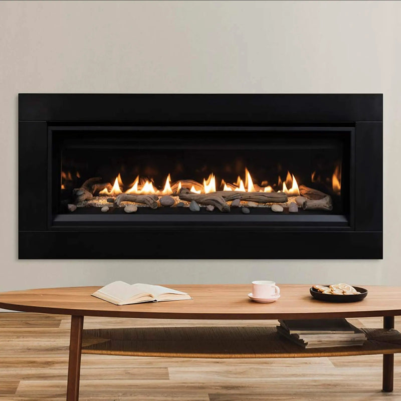 Superior Fireplaces 55-Inch Linear 28K BTU Direct Vent Natural Gas Fireplace With Blower And Remote Control [DRL3555TEN] (SAK26791) by SAKSBY WHOLESALE