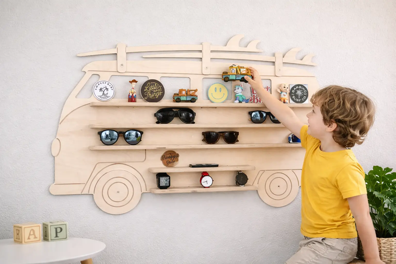 SURFSUP- VW Inspired Wall Shelf by Bush Acres