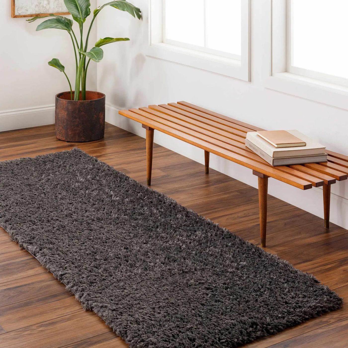 Black Allon Area Rug - Clearance by Boutique Rugs