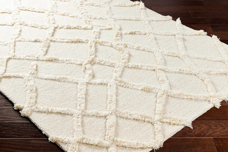 Adica Cream Wool Area Rug - Clearance by Boutique Rugs