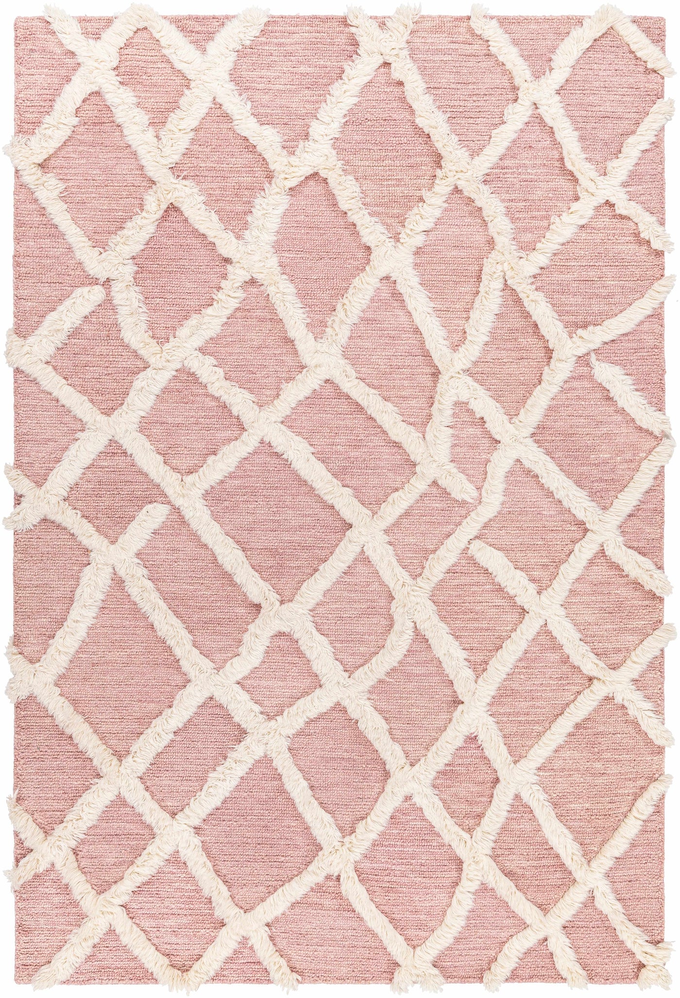 Adica Pink Wool Area Rug - Clearance by Boutique Rugs