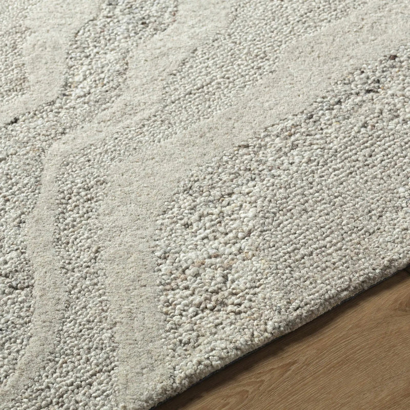 Siani Cream Wool Area Rug by Boutique Rugs