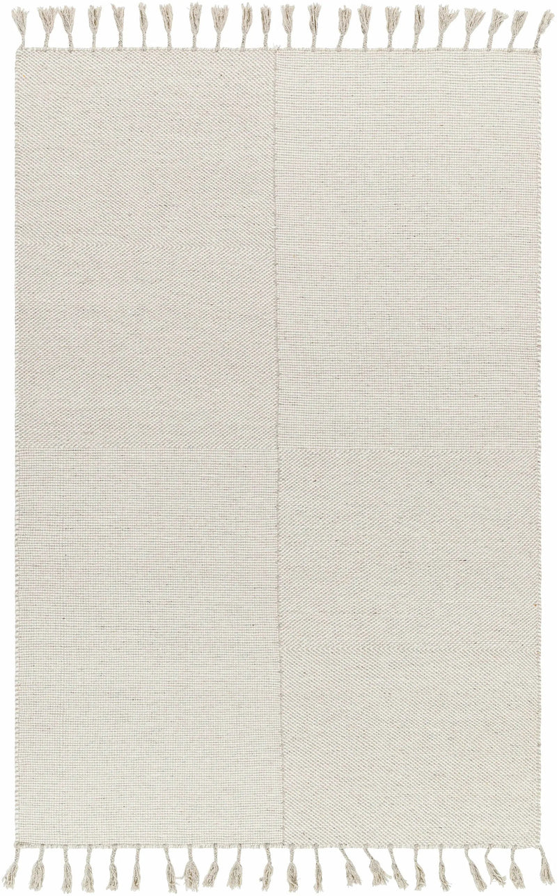 Abhay Cream Wool Area Rug - Clearance by Boutique Rugs