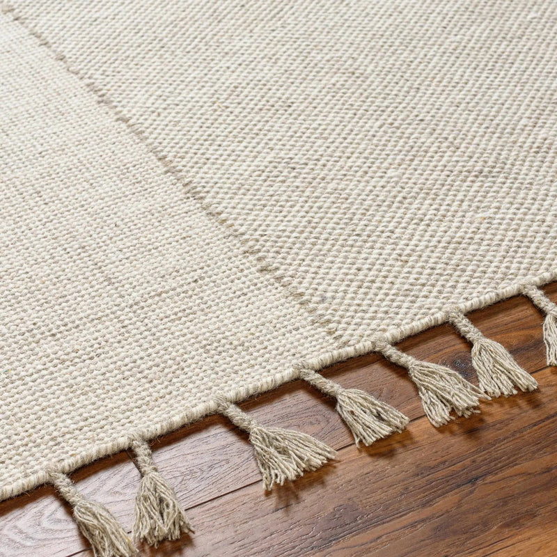 Abhay Cream Wool Area Rug - Clearance by Boutique Rugs