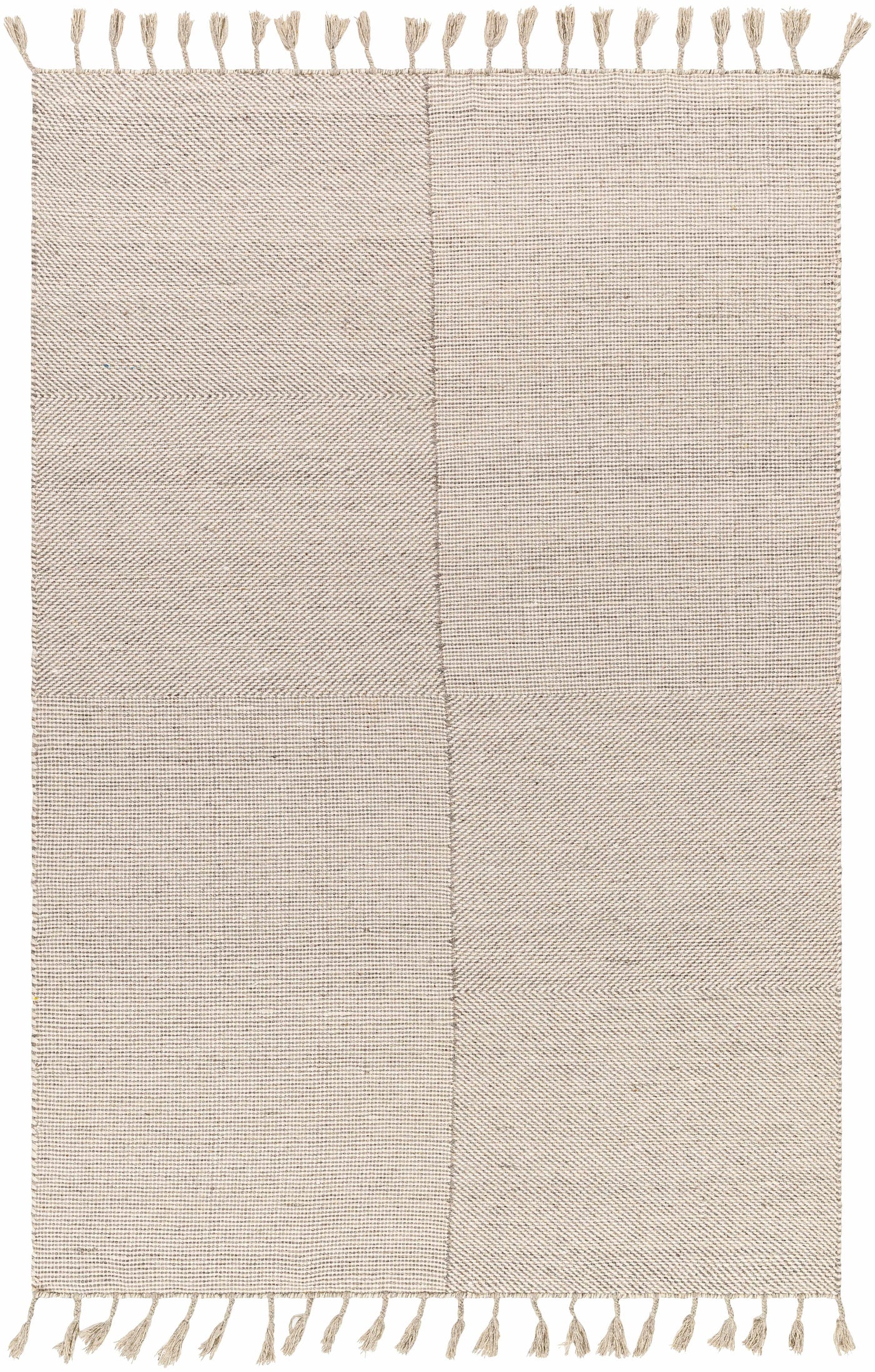 Abhay Beige Wool Area Rug - Clearance by Boutique Rugs