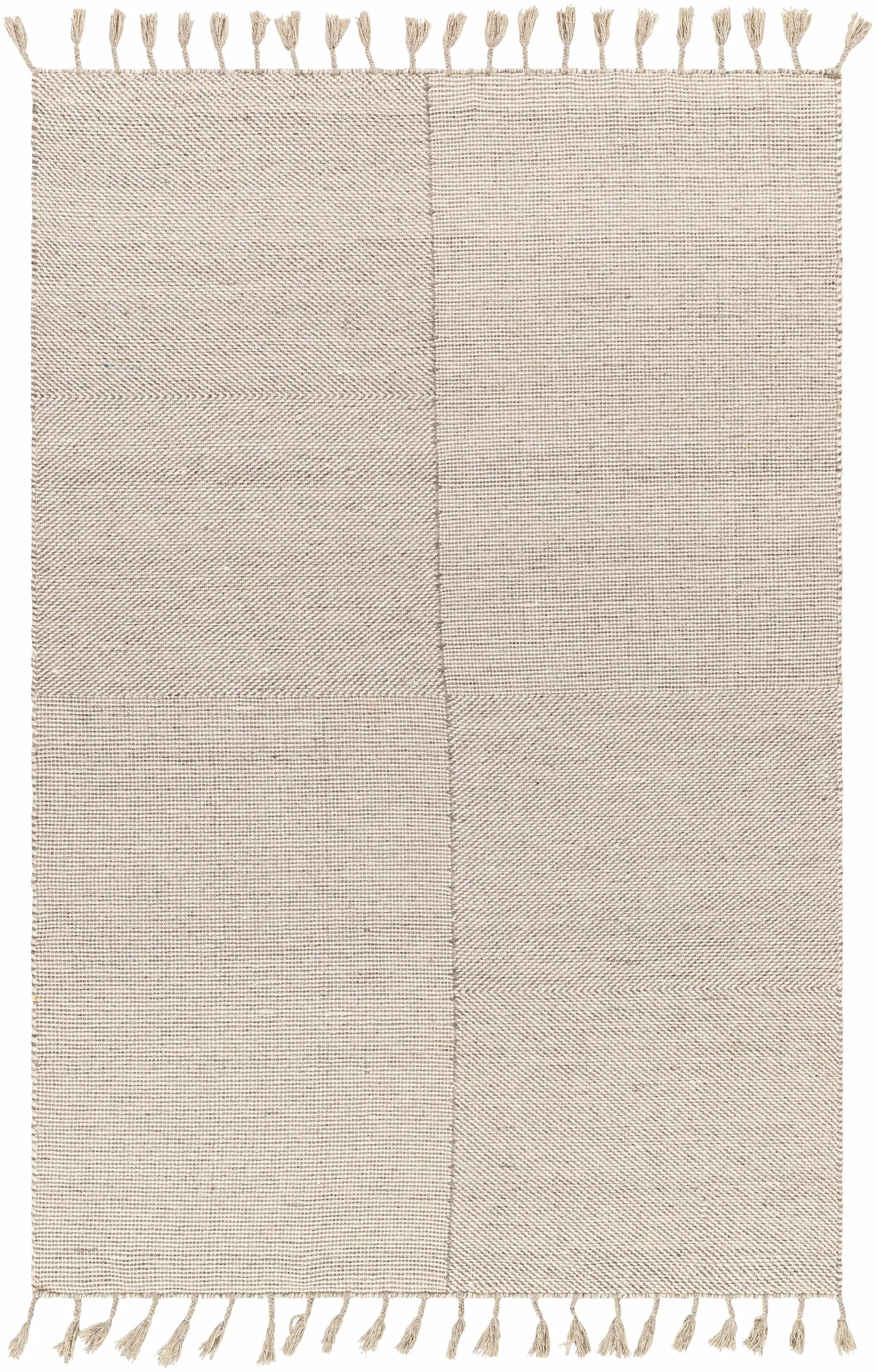 Abhay Beige Wool Area Rug - Clearance by Boutique Rugs