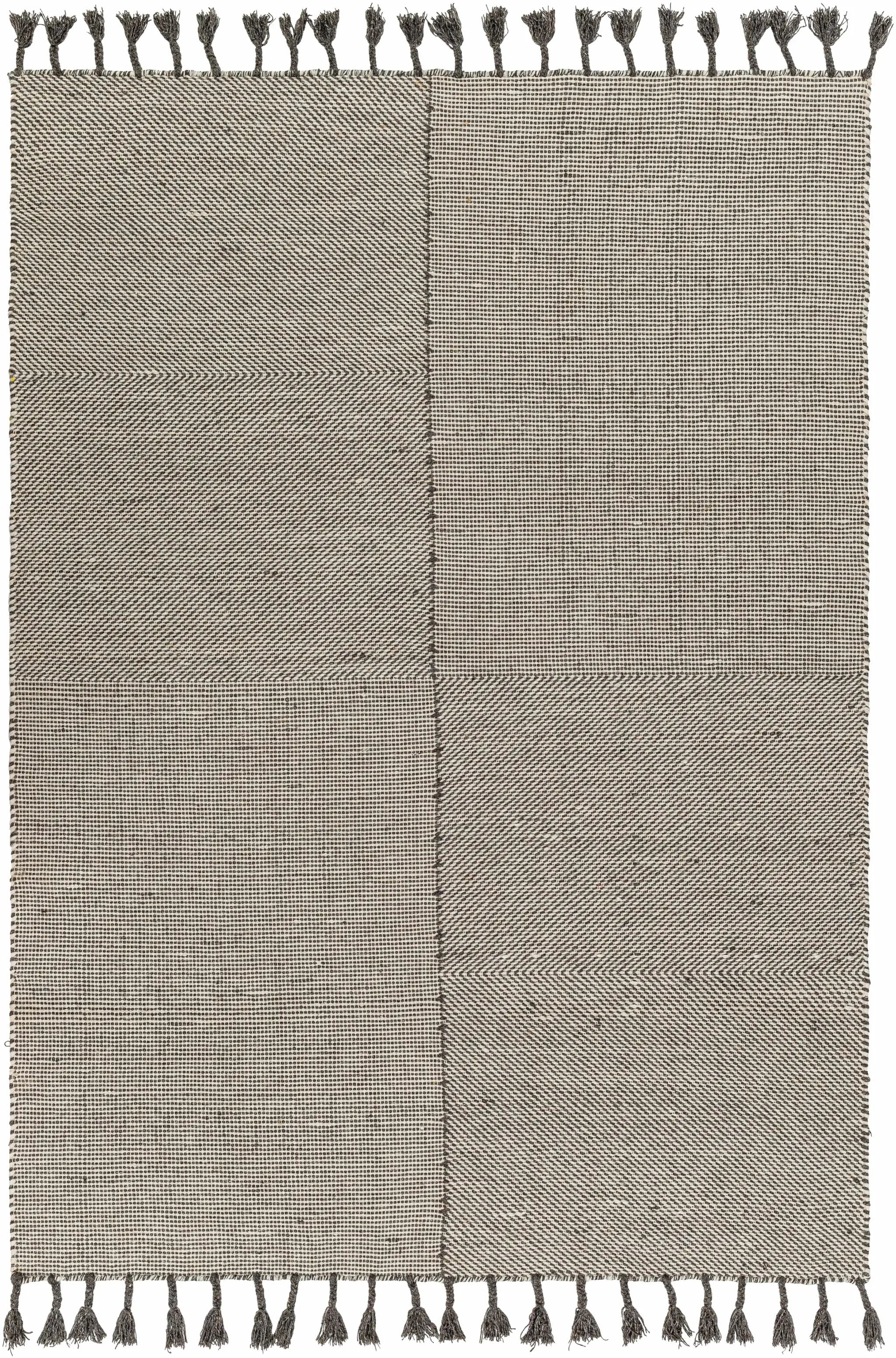 Abhay Gray Wool Area Rug - Clearance by Boutique Rugs