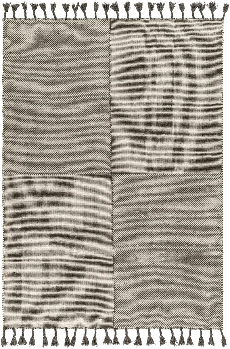 Abhay Gray Wool Area Rug - Clearance by Boutique Rugs
