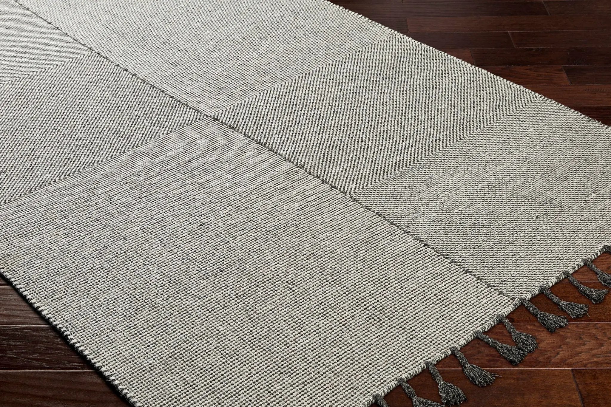Abhay Gray Wool Area Rug - Clearance by Boutique Rugs