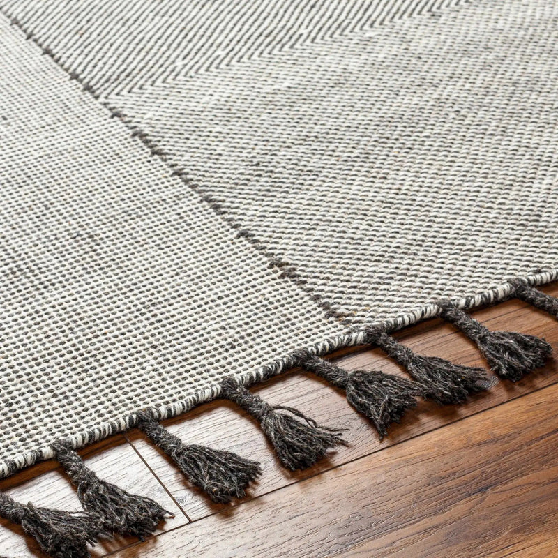 Abhay Gray Wool Area Rug - Clearance by Boutique Rugs