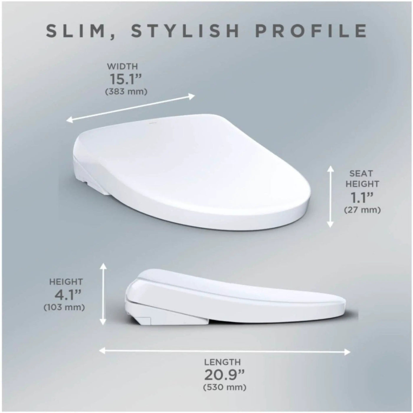 [SW4726] TOTO S7 Washlet Elongated Bidet Toilet Seat With EWater & Manual Classic/Contemporary Lid (SAK54821) by SAKSBY WHOLESALE