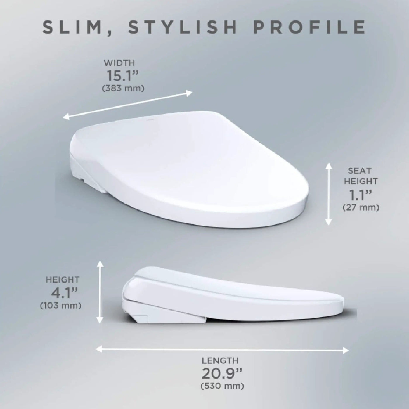 [SW4736AT40#01] TOTO S7A Washlet Elongated Bidet Toilet Seat With EWater And Auto Open/Close Contemporary Lid (SAK54823) by SAKSBY WHOLESALE
