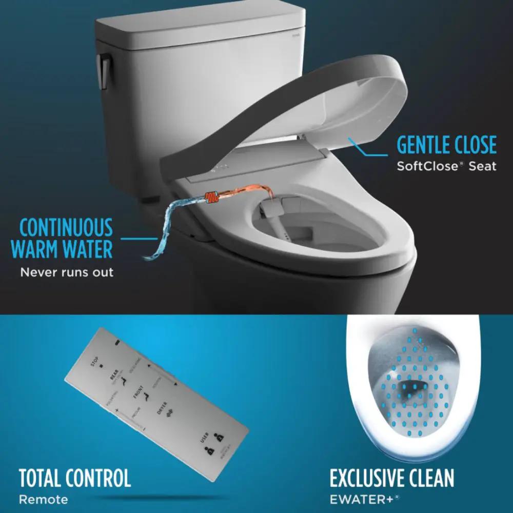 [SW573#01] TOTO Washlet S300E Round Soft Close Bidet Seat (SAK75014) by SAKSBY WHOLESALE