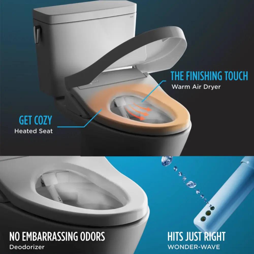 [SW573#01] TOTO Washlet S300E Round Soft Close Bidet Seat (SAK75014) by SAKSBY WHOLESALE