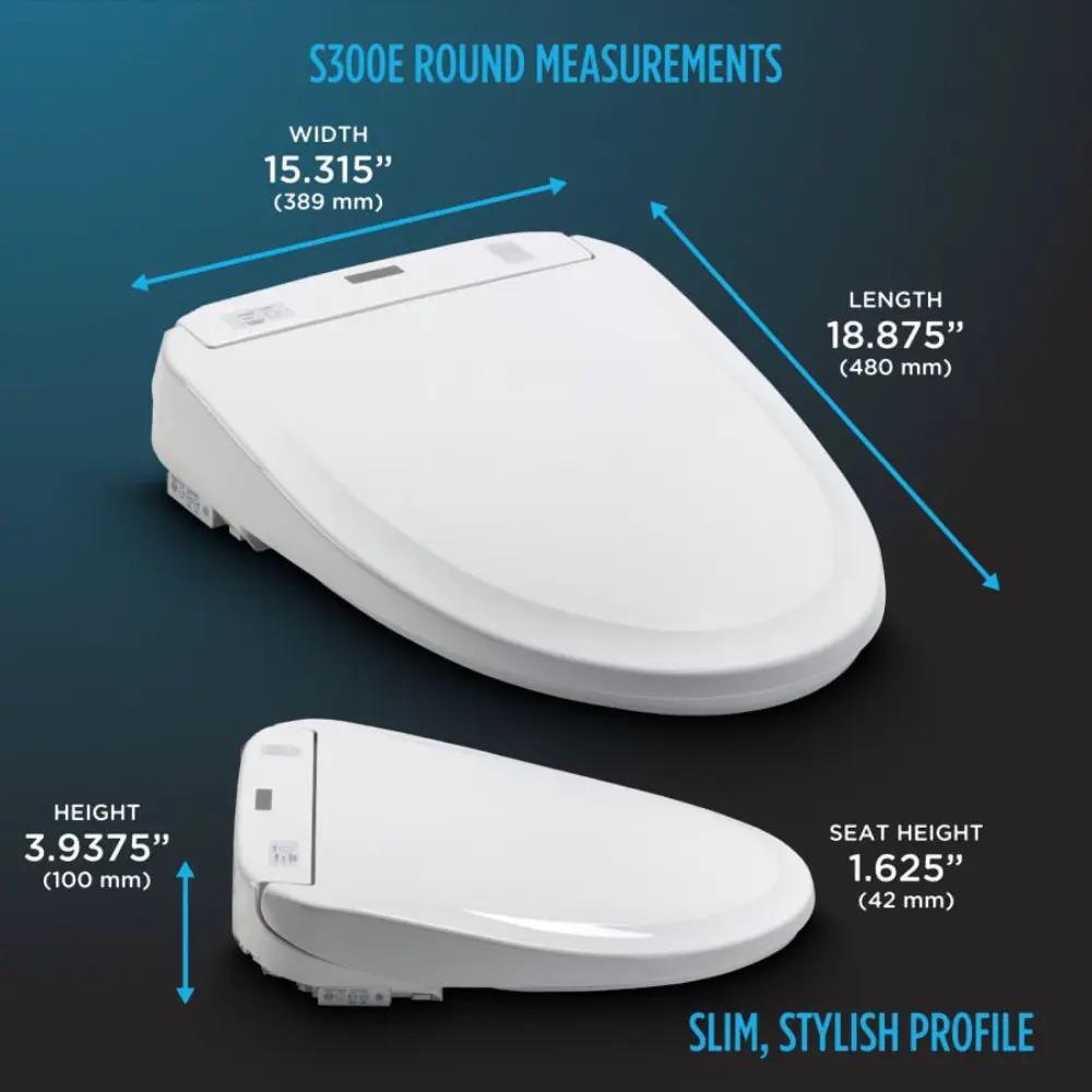 [SW573#01] TOTO Washlet S300E Round Soft Close Bidet Seat (SAK75014) by SAKSBY WHOLESALE