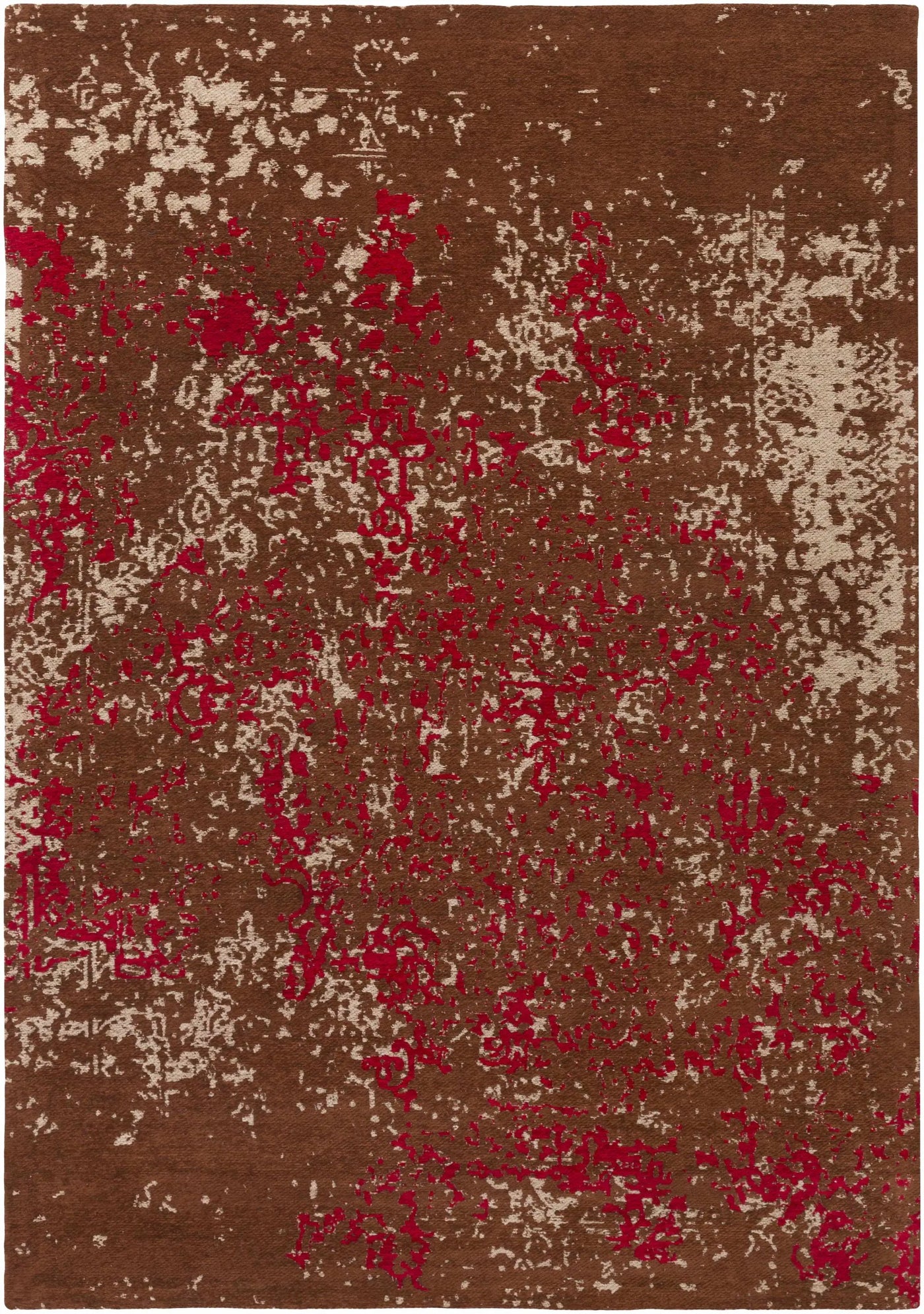 Sweeny Rust/Red Abstract Area Rug - Clearance by Boutique Rugs